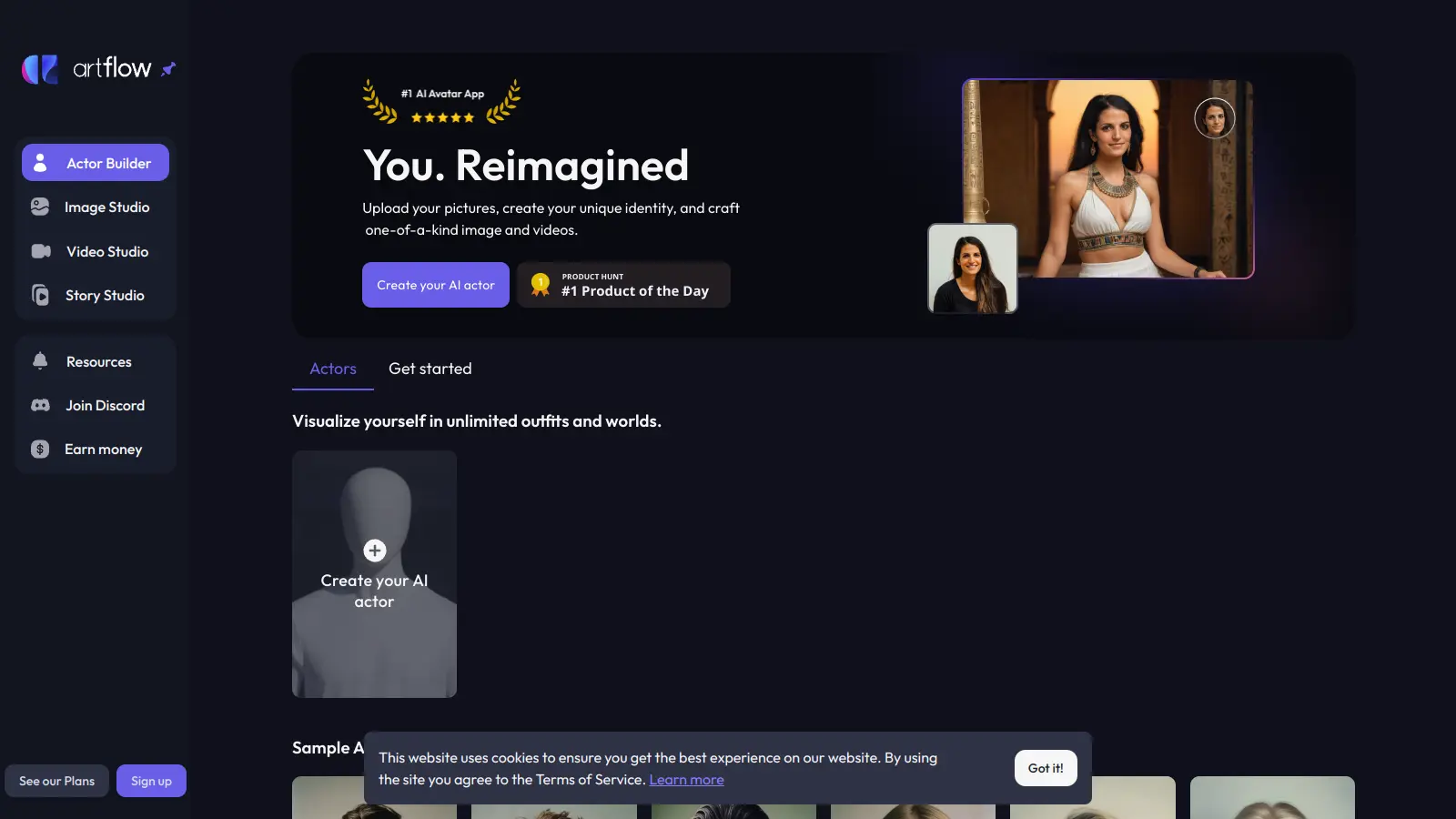 Artflow.ai screenshot