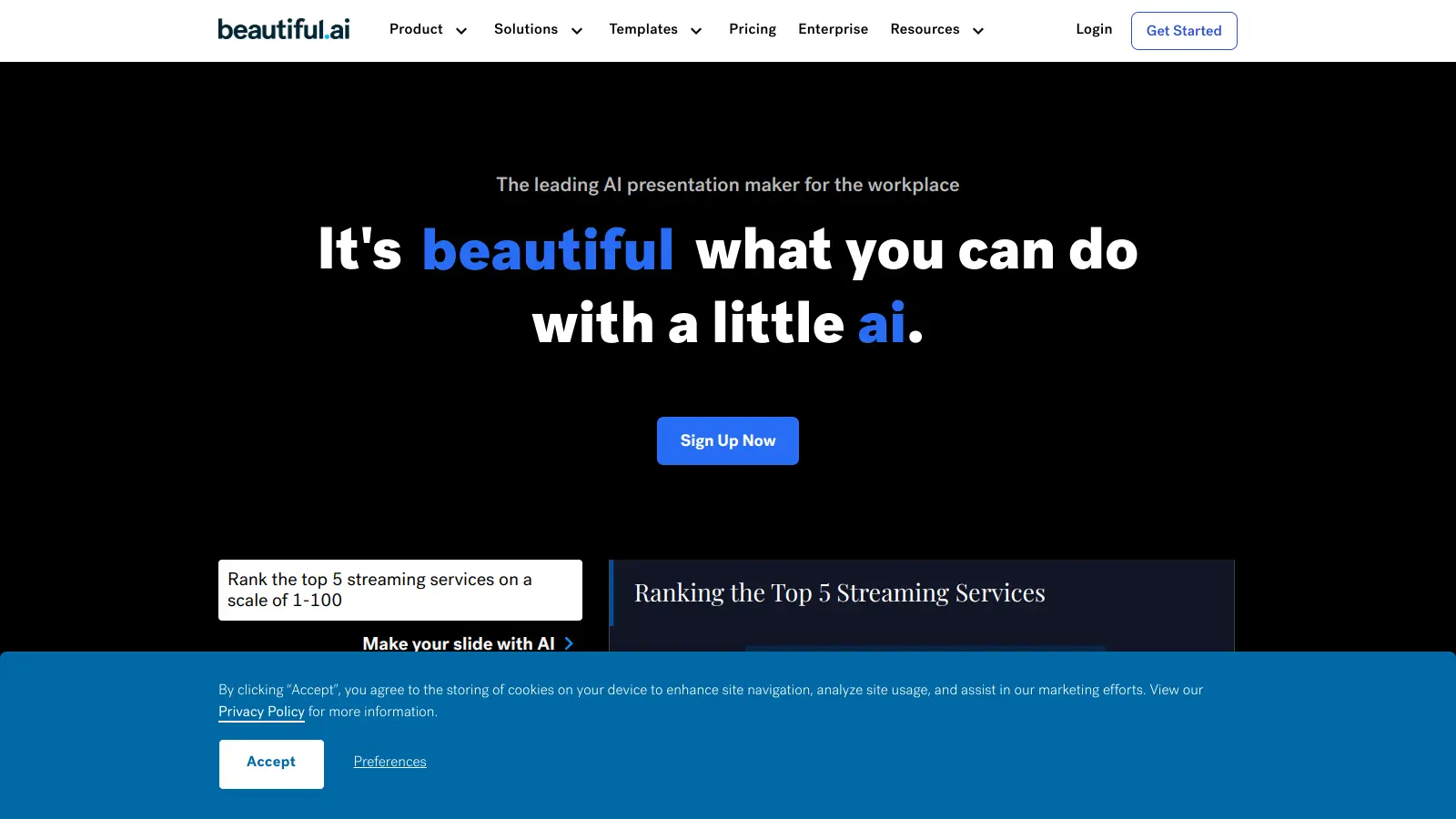 Beautiful.ai screenshot