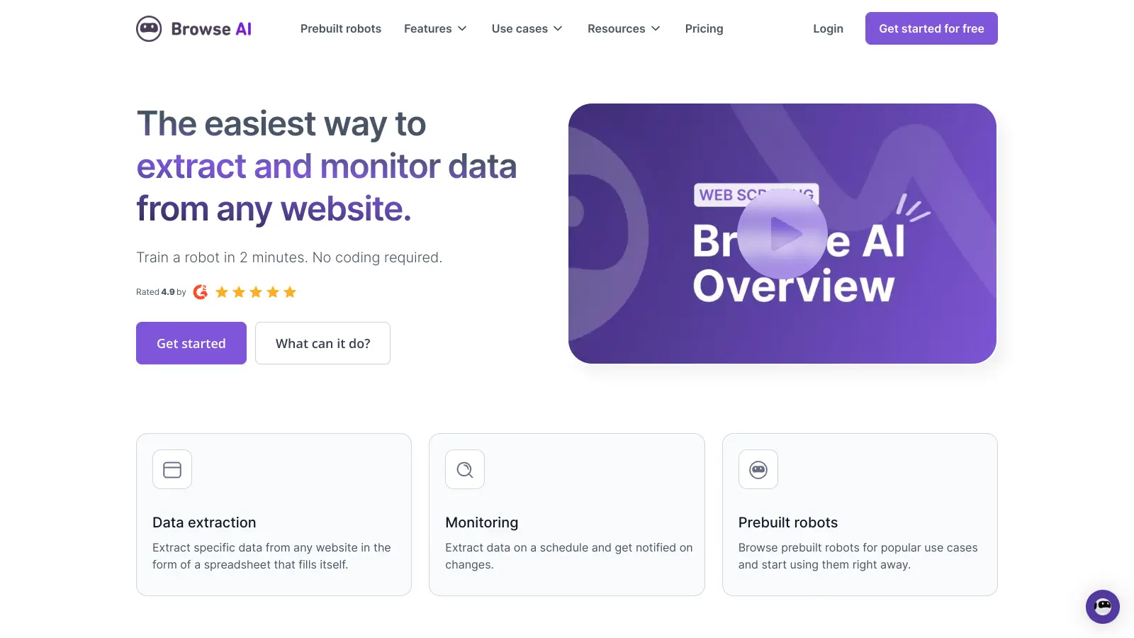 Browse AI screenshot