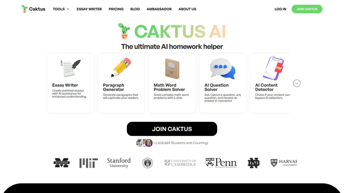 Caktus AI screenshot