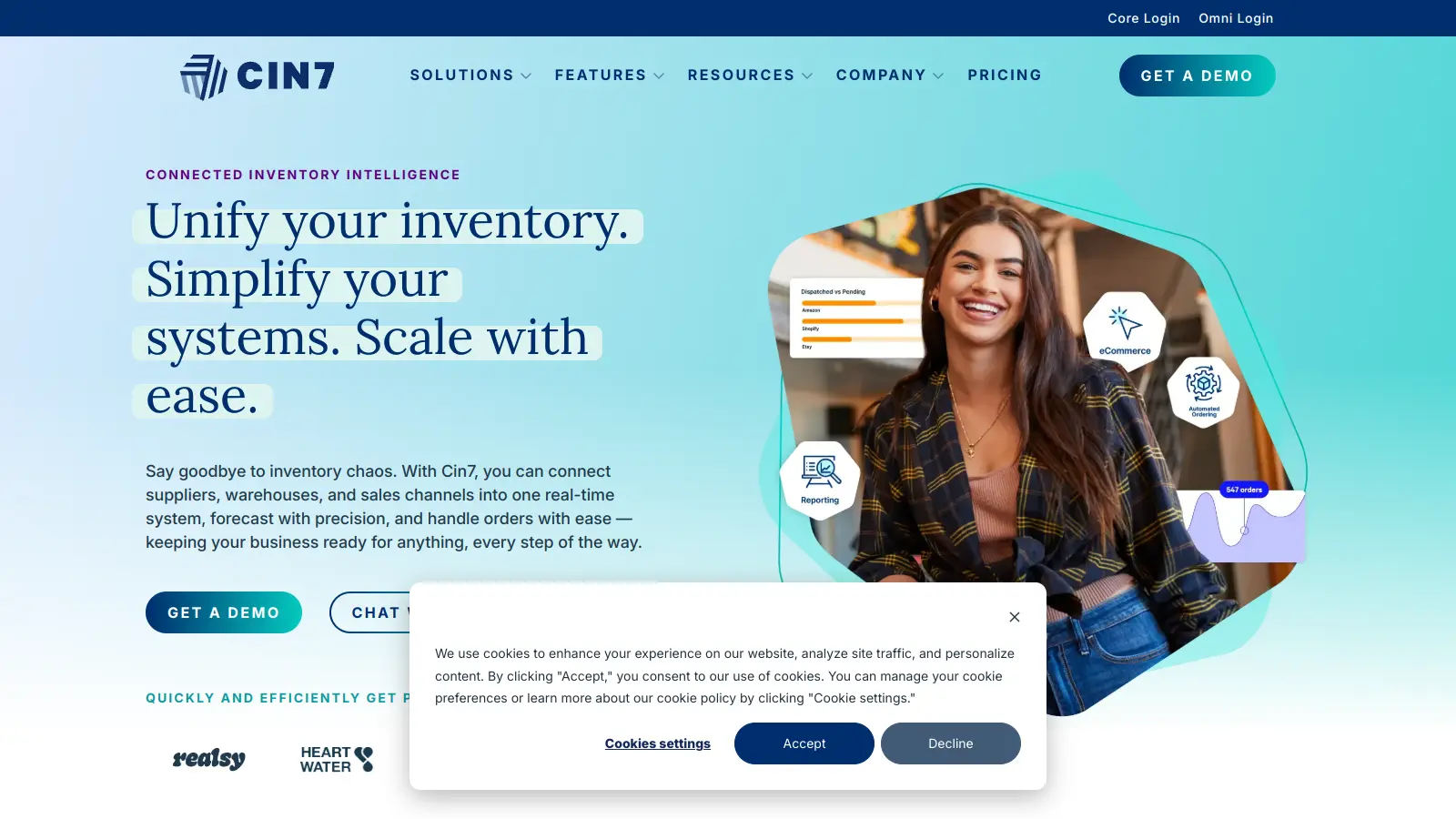 Cin7 Orderhive screenshot