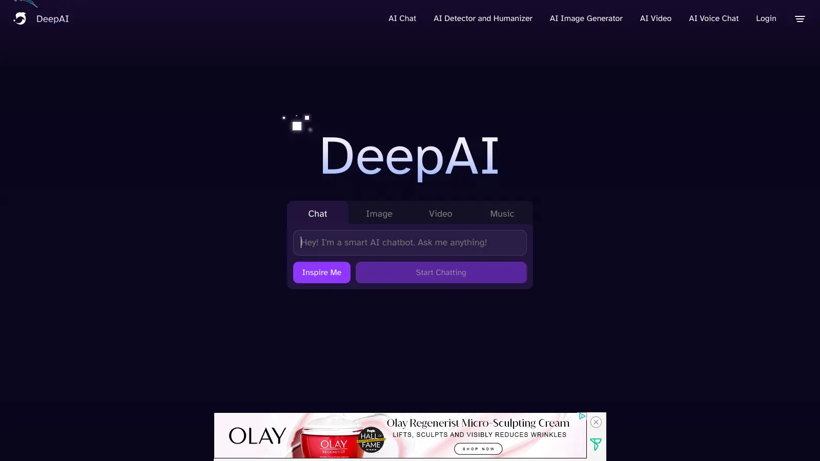 DeepAI screenshot