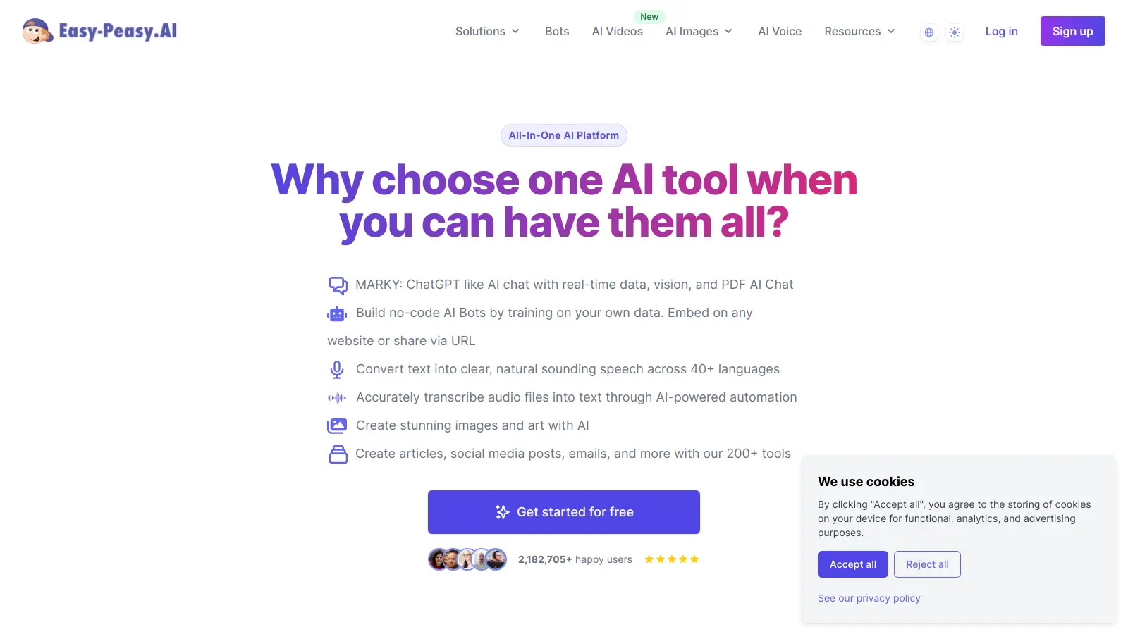 Easy-Peasy.AI screenshot