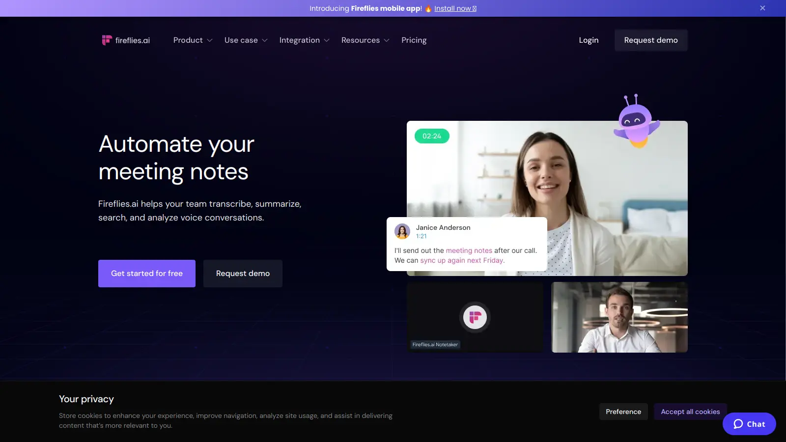 Fireflies.ai screenshot