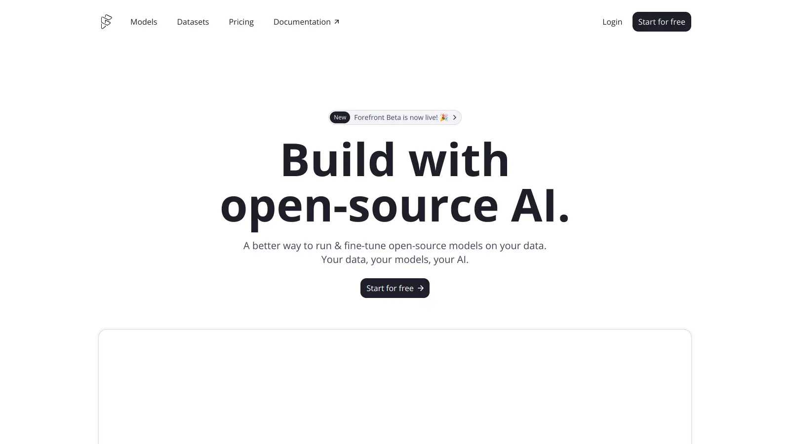 Forefront AI screenshot