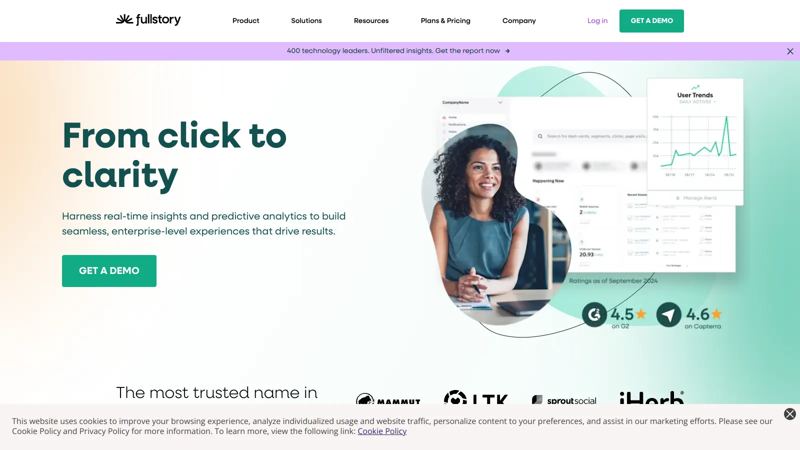 Fullstory screenshot