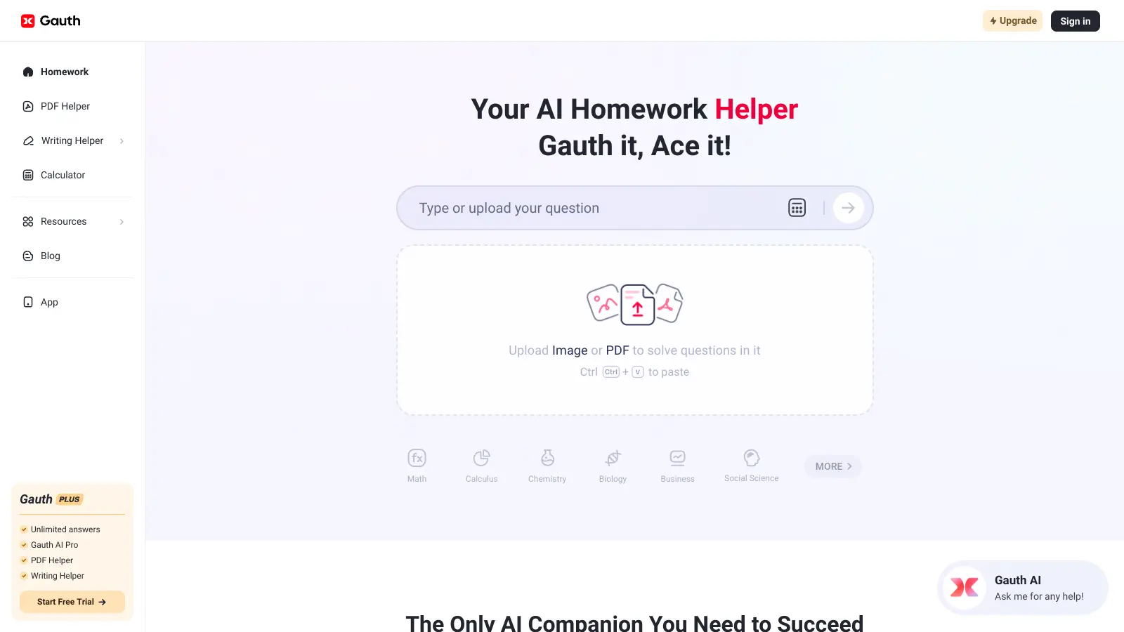 GauthMath screenshot