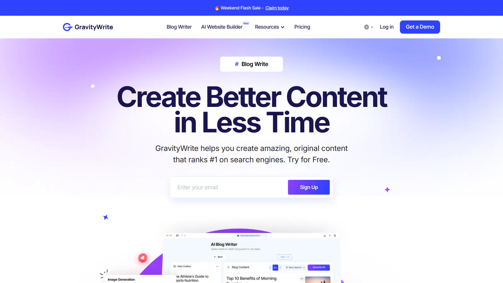 GravityWrite screenshot