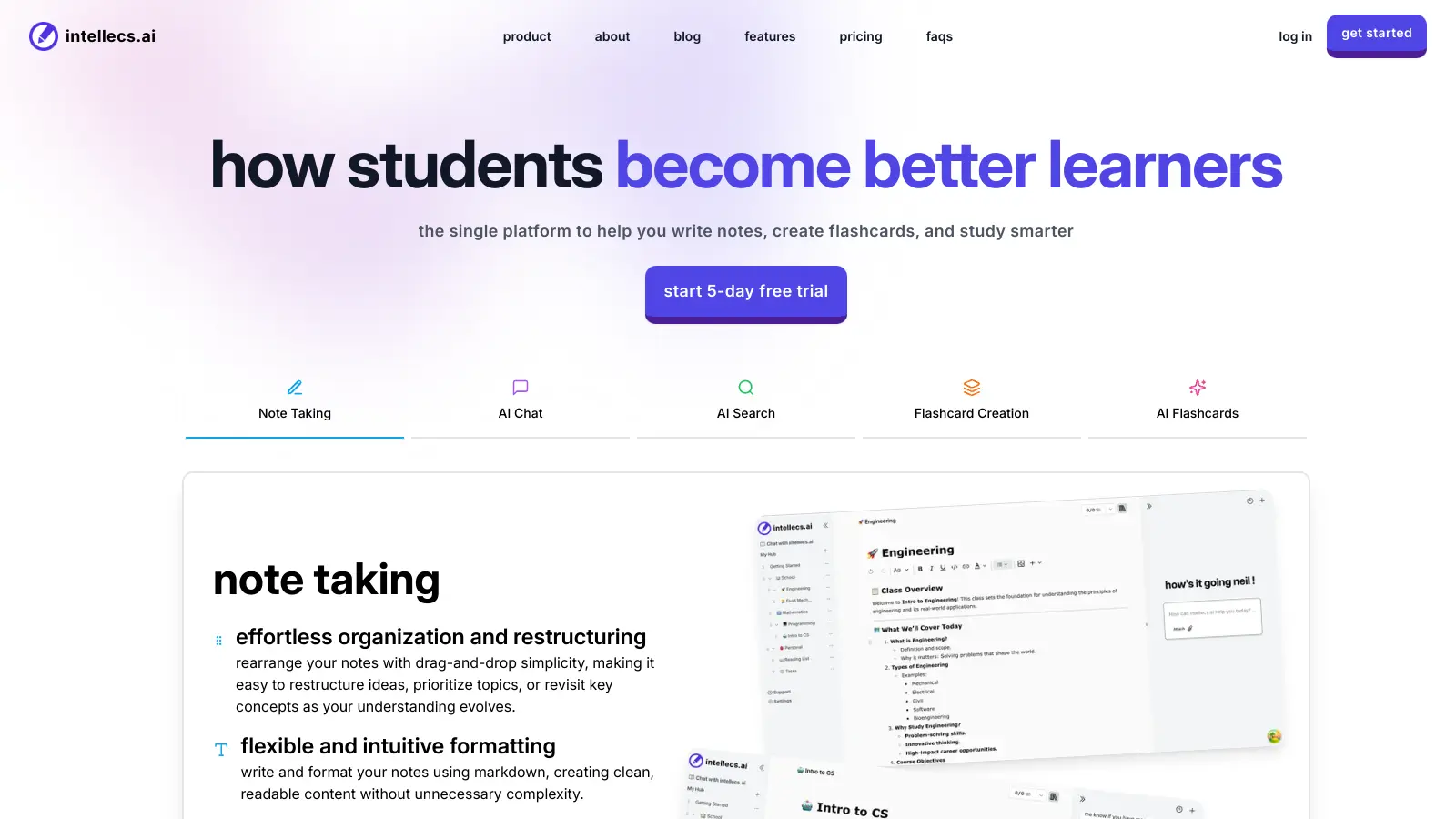 Intellecs.AI screenshot