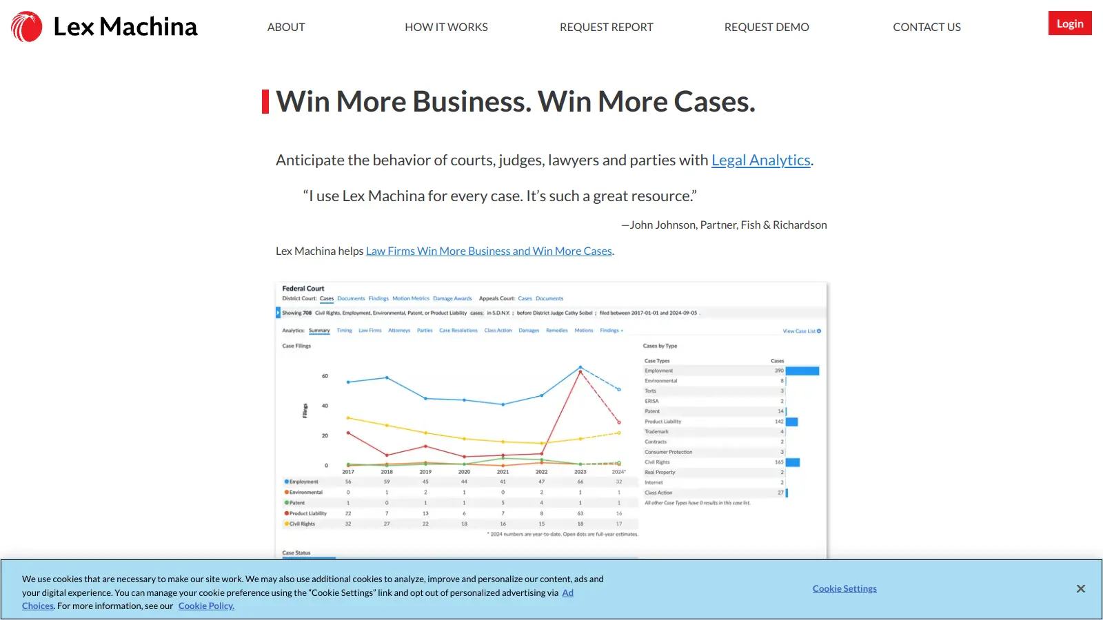 Lex Machina screenshot