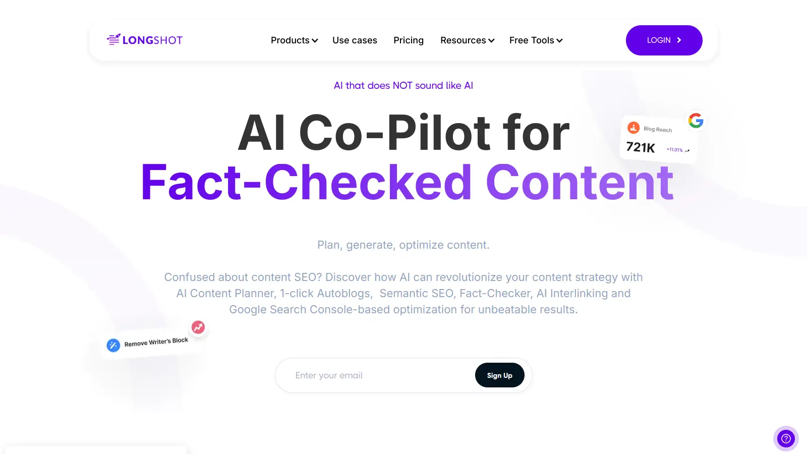 Longshot AI screenshot