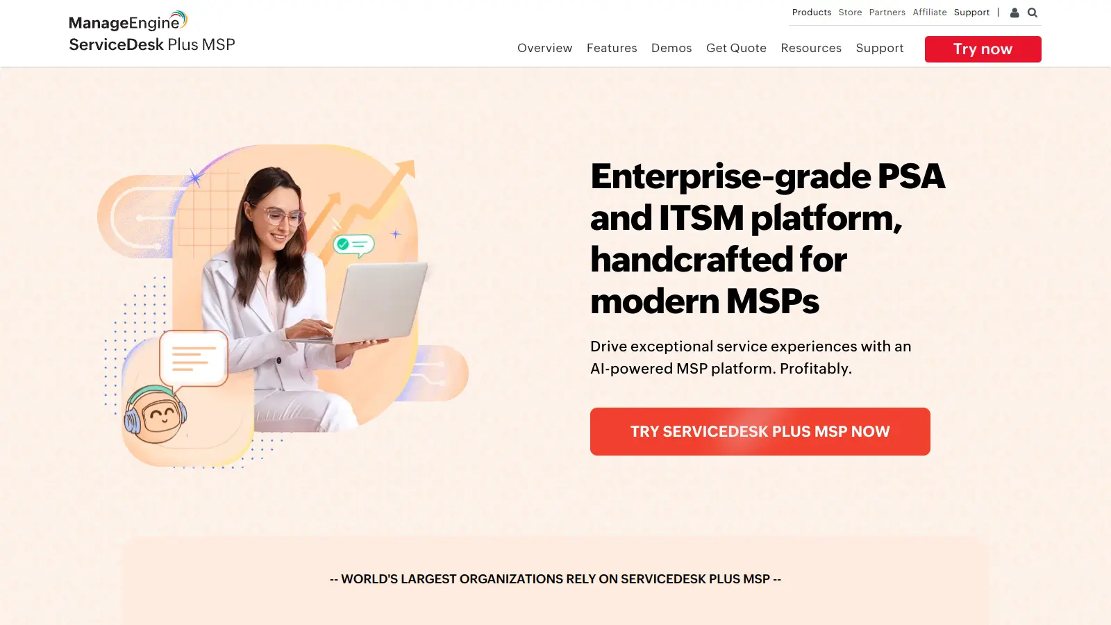 ManageEngine MSP screenshot