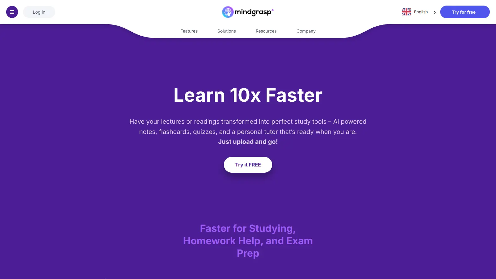 Mindgrasp AI screenshot