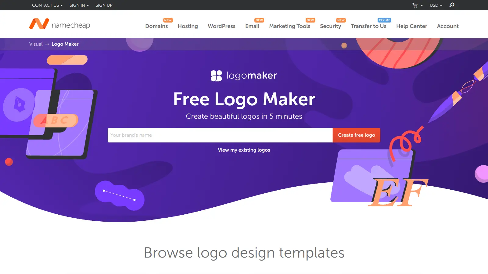 Namecheap Logo Maker screenshot