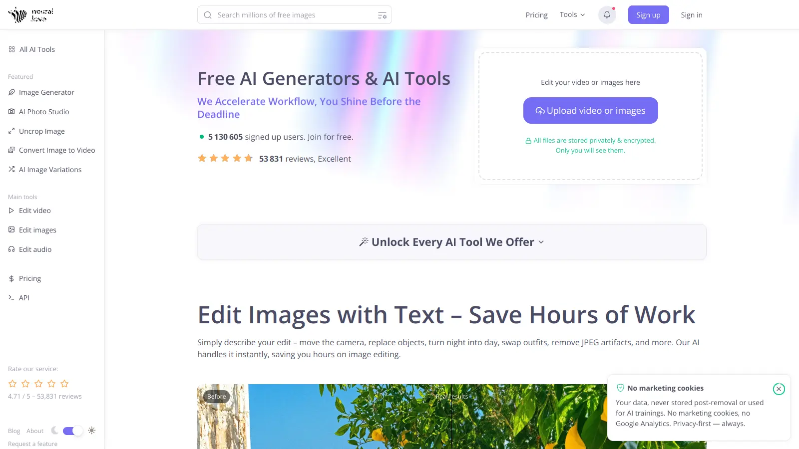 Neural.love screenshot