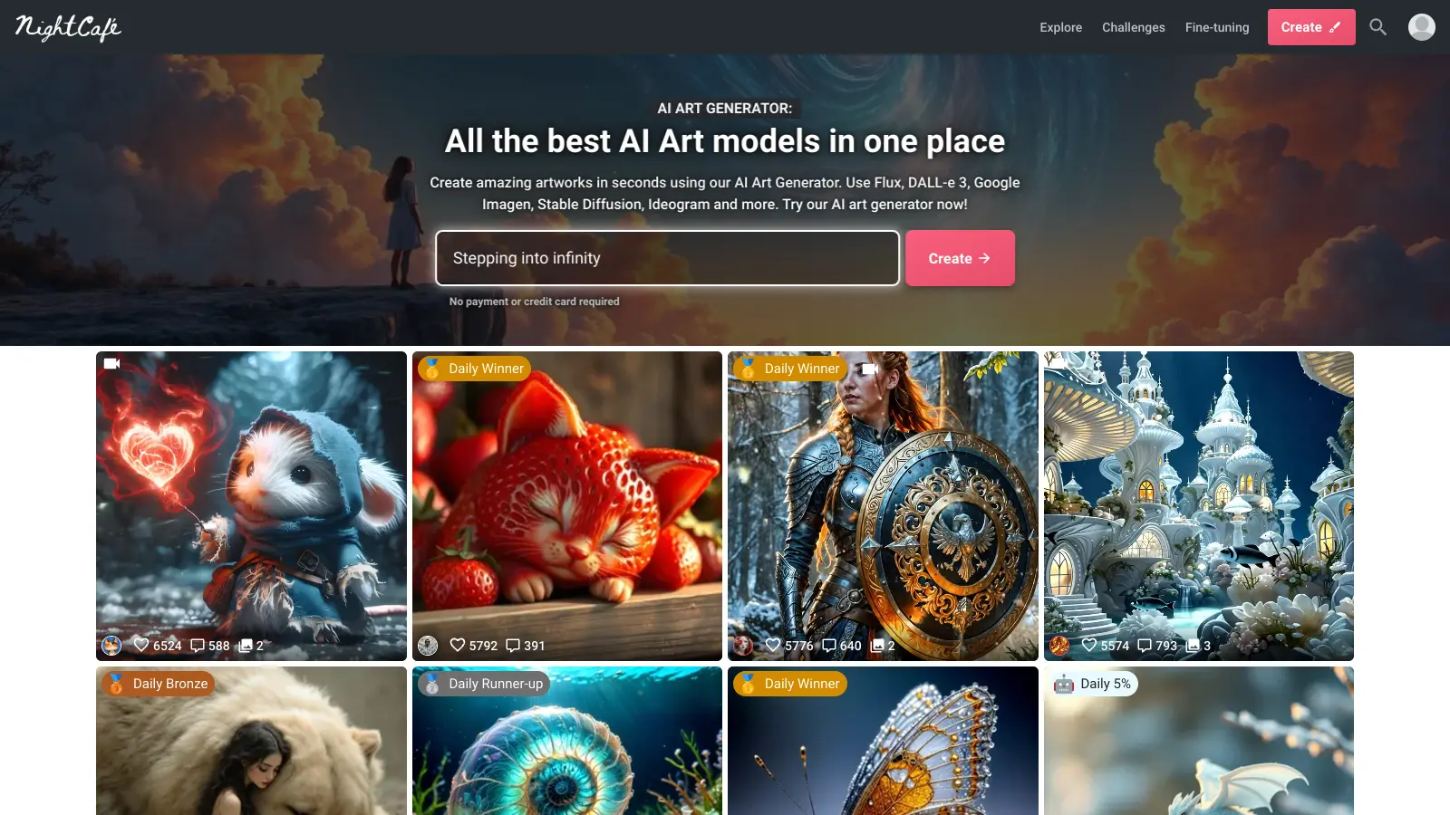 Nightcafe screenshot