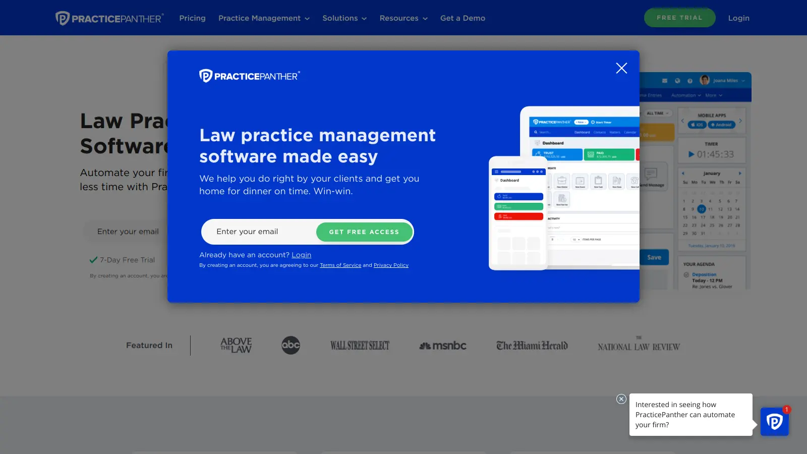 PracticePanther screenshot