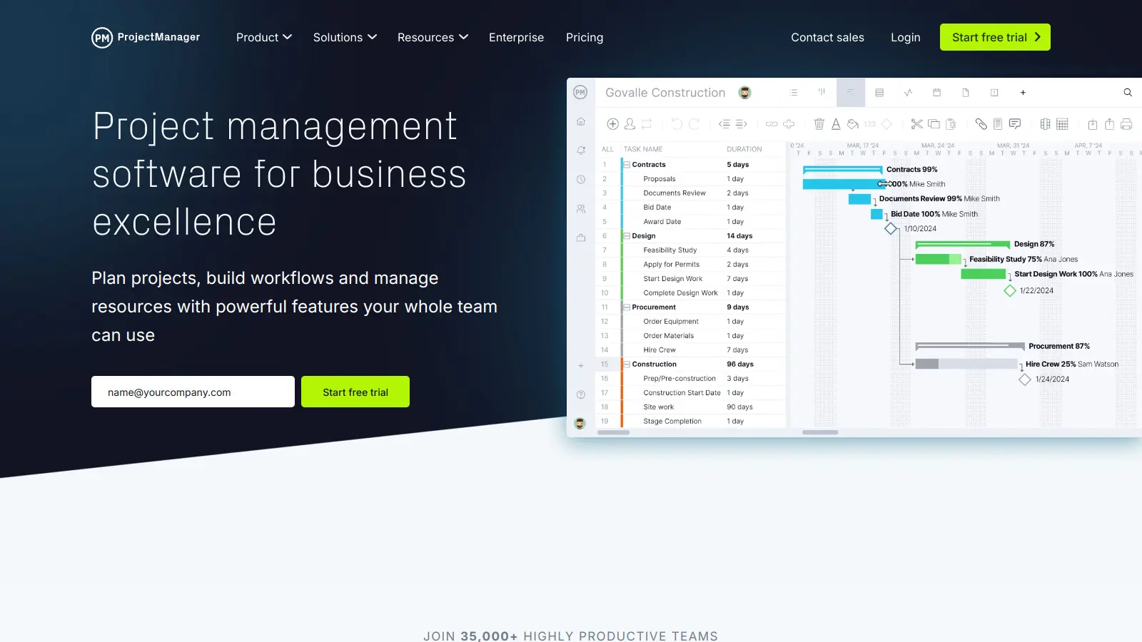 ProjectManager screenshot