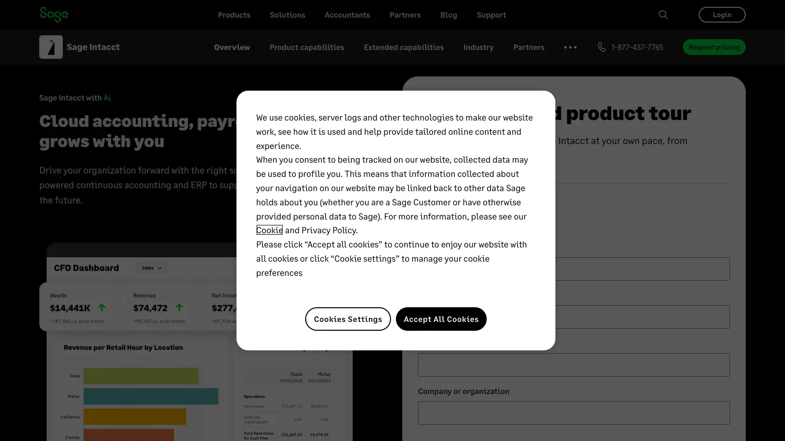Sage Intacct screenshot