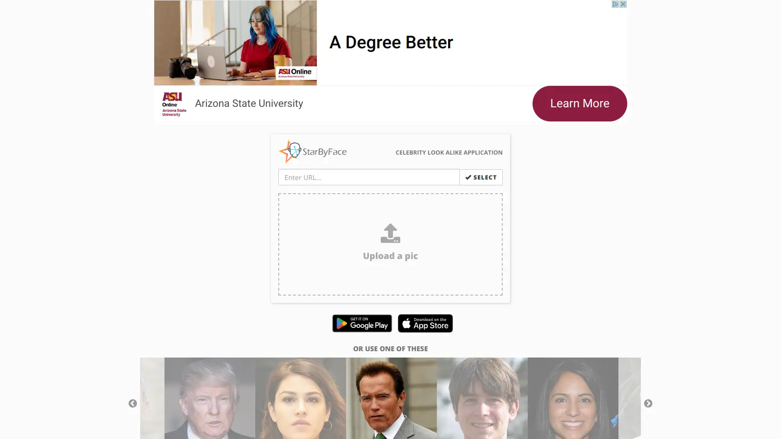 StarByFace screenshot