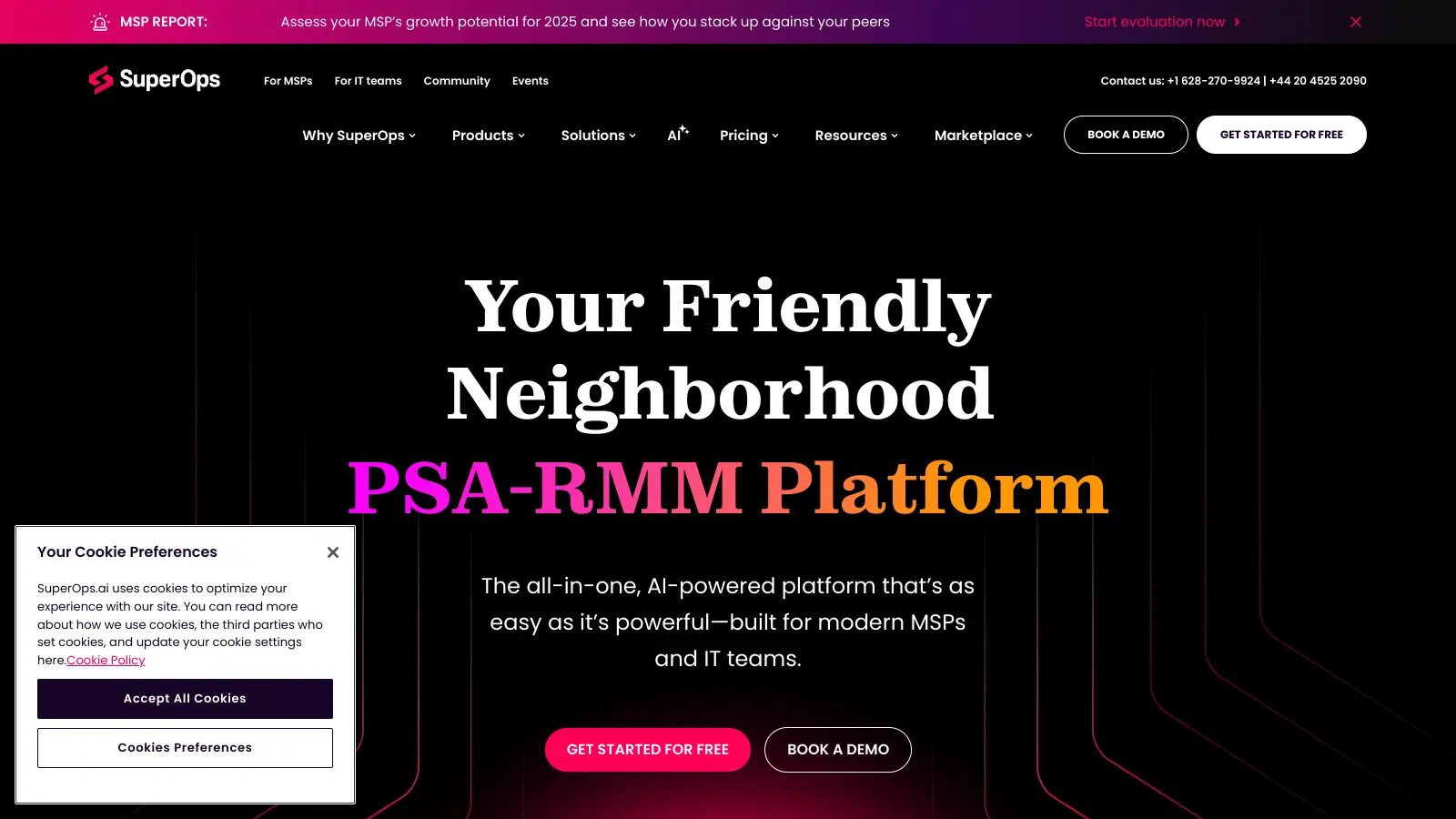 SuperOps PSA screenshot