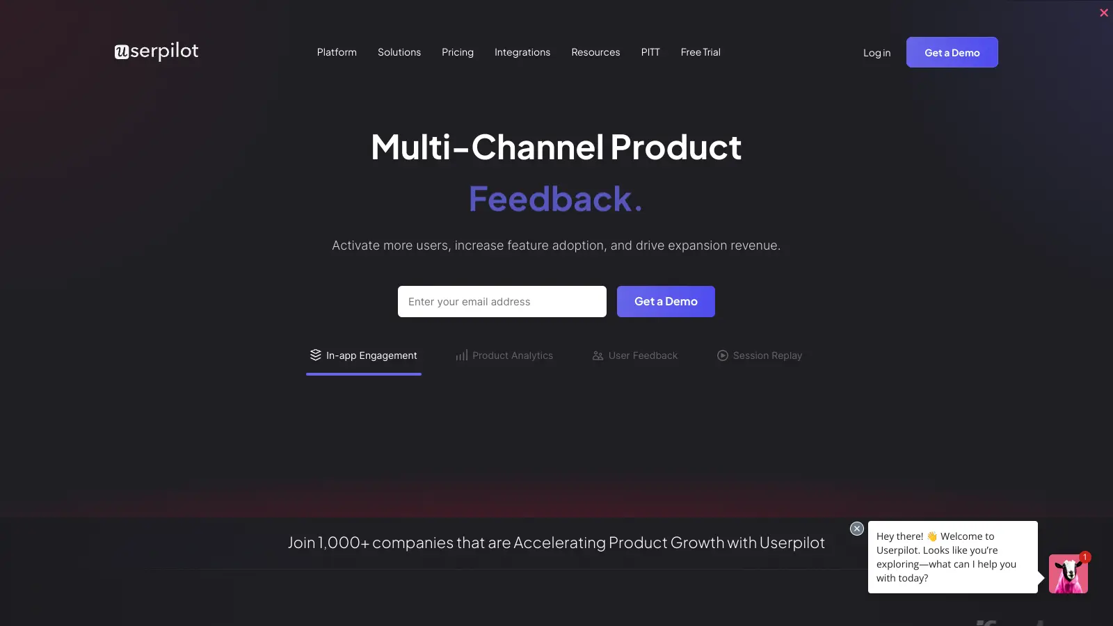 Userpilot screenshot