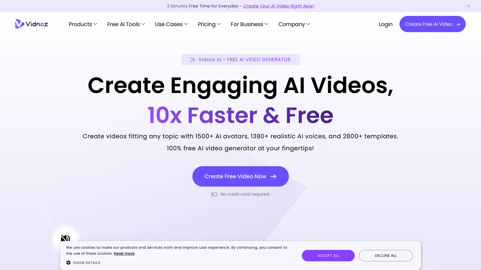 Vidnoz AI screenshot