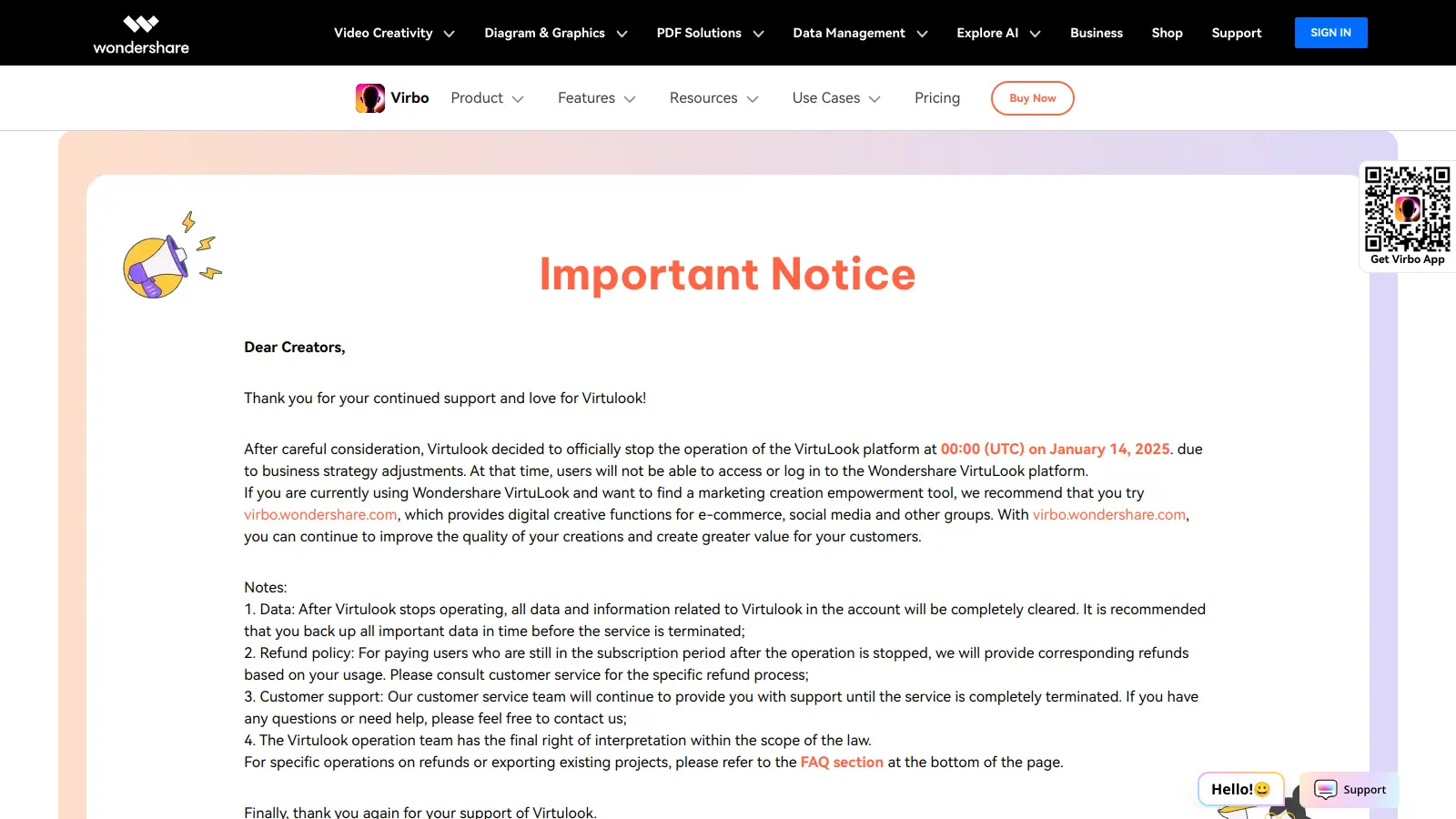 Wondershare VirtuLook screenshot