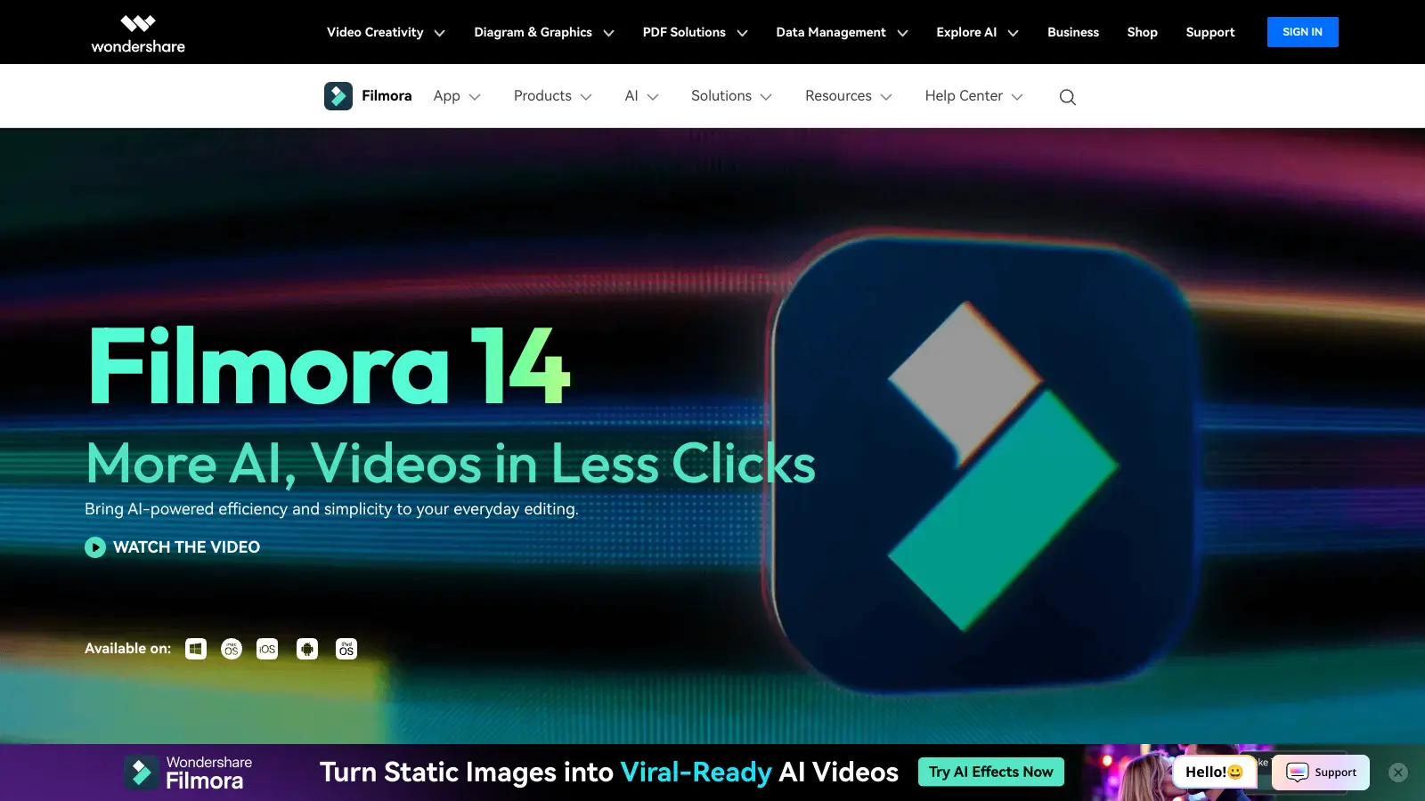 Wondershare Filmora screenshot